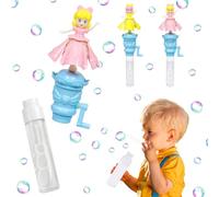 Mini Bolle di Sapone Bambini, 2 Pacchetti di Gonna Rotante Fata Liquido Bolle Sapone, Manovella a Mano, Bagliore Rotante, Possono Essere Utilizzate per Intrattenimento Estivo, Compleanni E Regali