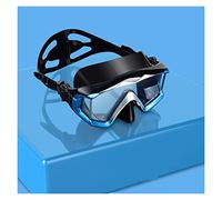 Mini bombola subacquea Maschera Da Immersione For Adulti Maschera Da Immersione For Snorkeling Panoramica In Vetro Temperato, Occhialini Da Nuoto Premium Con Copertura For Il Naso Snorkeling(Silver Bl