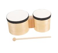 Mini bongo Drum Hand Percussion, bongo in legno per principianti, compatti da 15,2 cm e 12,7 cm, per lezioni di danza, età 9-12 anni