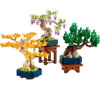 LEGO Botanicals Mini Bonsai - Piante Artificiali di Gingko, Pino Nero, Glicine e 2 Espositori - Kit di Modellismo Fai Da Te - Decorazione per la Casa - Idea Regalo per Adulti - 10373