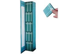 Mini Book Ornament Advent Calendar 2025, Mini Book Ornament Advent Calendar 2025, Small Bookshelf Miniature Library Holiday Decoration for Books Lovers(blue)