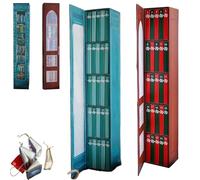 Mini Bookss Ornamento Avvento Calendar 2025, Books Lovers Gifts Avent Calendar with 24 Book Velft, Christmas Books Countdown Calendar for Book Lovers, Small Bookshelf (Blue+Red)