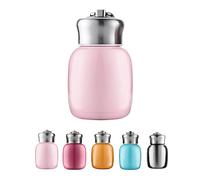 Mini borraccia termica in acciaio inox, a prova di perdite, mantiene le bevande calde e fredde, per casa, all'aperto, viaggi, colore rosa pesca, da 192,8 g