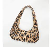 Mini borsa a spalla con paillettes leopardate in stile Y2K per donna, borsa sottomanica con cerniera, borsa a mezzaluna leggera, borsa a mano mini scintillante alla moda, clutch elegante per feste, cl
