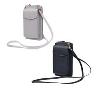 Mini Borsa A Tracolla 2 Pezzi in Pelle PU - Portacarte e Cellulare Da Donna, Versatile Alla Moda Con Portamonete Portatile