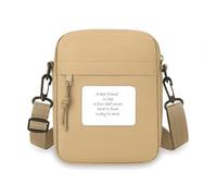 Mini borsa a tracolla con citazione "Best friend is like four" per cellulare, borsetta a tracolla