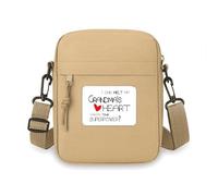 Mini borsa a tracolla con scritta "I Can Melt My Grandma's Heart Nana" per cellulare, borsetta a tracolla
