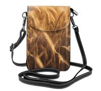 Mini borsa a tracolla da donna, con stampa campo di grano, leggera, alla moda, da viaggio, per tutti i giorni