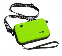 Mini borsa a tracolla da donna, elegante e resistente, con guscio rigido e cinturino regolabile Forever Young, verde, piccola, Verde, Small