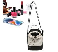 Mini Borsa a Tracolla - Piccola Borsa Portadocumenti e Passaporto per Uomo e Donna,Portatile Porta Cellulari per Viaggio Casual e Sport in Tessuto Leggero con Chiusura a Zip