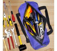 Mini Borsa Attrezzi Tela Cerniera Impermeabile - Organizzatore Utile per Cacciavite, Bulloni e Vite, 2pc