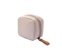 Mini borsa cosmetica femminile alla moda kit contenitore ragazze all'aperto sacchetto di colore solido trucco strumenti di bellezza organizzatore rosa chiaro, rosa chiaro, as description, come