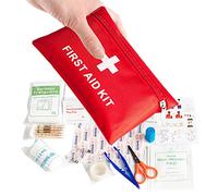 Mini Borsa di Pronto Soccorso,108 PCS Borsa di Pronto Soccorso Kit di Sopravvivenza per Emergenze Borsa per Traumi Compresse per Bendaggi Tamponi di cotone per Viaggi Escursionismo Campeggio