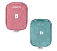 Mini Borsa Di Pronto Soccorso,Mini Kit Di Pronto Soccorso Portatile,2 Pezzi Borsa Di Stoccaggio Della Medicina,Borsa Di Pronto Soccorso,Borsa Di Pronto Soccorso Compatta,Kit Di Primo Soccorso Vuota