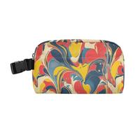 Mini borsa per il pranzo a mani libere, da uomo, mantiene il cibo caldo, borse termiche per università, università, pop art retrò, motivo tie-dye