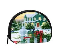 Mini borsa per le lettere di Natale e regali di Natale, portafoglio piccolo portamonete con mini con cerniera, borsa per monete e chiavi, puoi anche riporre qualsiasi piccolo oggetto che desideri,