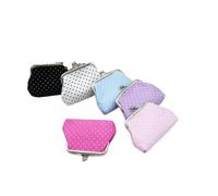 Mini borsa pochette portamonete piccolo mini portafoglio tasca donna stampa portamonete carino portafogli Hasp Zero borse portafoglio Monedero, Pelliccia rossa, Taglia unica