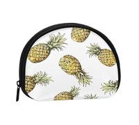 Mini borsa portaoggetti a forma di ananas dorata con cerniera per monete, chiavi, puoi anche riporre tutti i piccoli oggetti che vuoi, Nero , taglia unica, Sacchetto portamonete