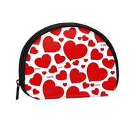 Mini borsa portaoggetti a forma di cuore con cerniera per chiavi, puoi anche riporre tutti i piccoli oggetti che vuoi, Nero , taglia unica, Sacchetto portamonete
