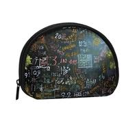 Mini borsa portaoggetti a forma di formula matematica, portafoglio piccolo portamonete con mini borsa con cerniera per monete e chiavi, puoi anche riporre qualsiasi piccolo oggetto che desideri, Nero