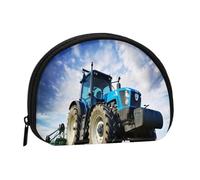 Mini borsa portaoggetti a forma di trattore agricolo, portafoglio piccolo portamonete con mini con cerniera, borsa per monete e chiavi, puoi anche riporre tutti i piccoli oggetti che desideri, Nero ,