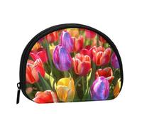 Mini borsa portaoggetti colorata con cerniera per chiavi, puoi anche riporre tutti i piccoli oggetti che vuoi, Nero , taglia unica, Sacchetto portamonete
