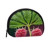 Mini borsa portaoggetti con bandiera della Giamaica con foglie, portamonete con mini borsa con cerniera, per monete, chiavi, puoi anche riporre piccoli oggetti che desideri, Nero , Taglia unica,