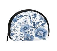 Mini borsa portaoggetti con erbe e piante erbacee fiorite, portamonete con mini portamonete con cerniera, per chiavi delle monete, puoi anche riporre qualsiasi piccolo oggetto che desideri, Nero ,