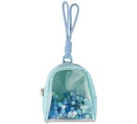 Mini borsa portaoggetti per Tamagotchi Paradise, custodia trasparente da trasporto per macchina virtuale per animali domestici, custodia da viaggio antigraffio e resistente alle cadute (blu)