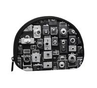 Mini borsa portaoggetti retrò per fotocamera con mini portamonete con cerniera, per monete, chiavi, puoi anche riporre piccoli oggetti che desideri, Nero , Taglia unica, Portamonete