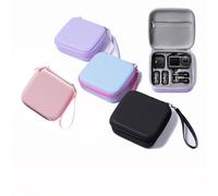 Mini borsa portatile per DJI Osmo action6 PU + Lycra impermeabile organizer borsa protettiva custodia protettiva accessori di protezione, Viola, Mini borsa portatile per DJI Osmo Action6