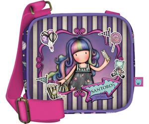 Mini Borsa Santoro London Gorjuss Up And Away a Tracolla con Cerniera Viola