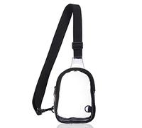 Mini borsa trasparente approvata dallo stadio, borsa a tracolla trasparente, borsa a tracolla trasparente, borsa da concerto trasparente borsa da cintura borsa da petto borsa da stadio approvato per le donne, Trasparente, Mini, Mini borsa a tracolla trasparente