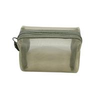 Mini borse for cosmetici in rete di nylon trasparente Custodia for organizer for auricolari con chiave for linea dati for donne carine Per Organizzare Prodotti Skincare(Green)