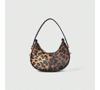 Mini borsetta carina con stampa leopardata per donna, borsa a forma di mezzaluna alla moda, borsa a tracolla di alta qualità, pochette con stampa leopardata, ritorno dello stile leopardato Motivo stru