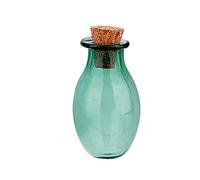 Mini bottiglie di vetro con tappo in sughero per incantesimi vuoti, colore verde, 2,7 x 1,5 cm