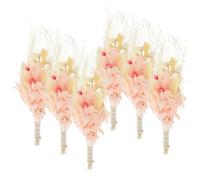 Mini Bouquet di Fiori Secchi Rosa per Decorazioni Rustiche Boho | Stile Farmhouse e Semplice, Uso Interno per Tavoli Festa, Adatto a Etichette Regalo e Segnaposto