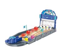 Mini Bowling Tabletop Game Set, Wooden Desktop Sports Toy, Automatic Ejection launchers, Sturdy Compact Design, Child-Safe Bowling, Made of ABS Material, 23.43x7.09x8.46in