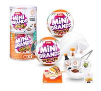 Mini Brands Create MasterChef Series 2 2 Pack by ZURU: Veri mini piatti e ingredienti, LED UV e ricette. Capsula fai da te collezionabile non commestibile per bambini, ragazzi e adulti.