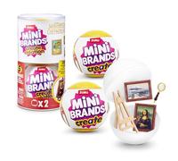 Mini Brands Create Mini Masterpieces Series 1, Capsule 2 Pack by ZURU, collezionabile di capolavori miniatura, capsule con misteriose mini opere d'arte famose e accessori da costruire e collezionare