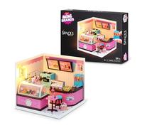 Mini Brands Mini Spaces (Sweet Scoop) di ZURU - Costruite e personalizzate 4 diversi spazi di gioco in miniatura: una panetteria, un ristorante di hamburger, un bar e una gelateria.