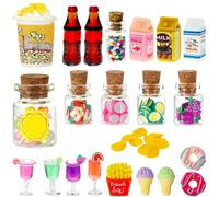 Mini brands, set di 24 accessori per la cucina dei bambini, accessori per la cucina dei giochi, giochi di ruolo, minibands per Natale, Halloween, carnevale, amici, regali di compleanno