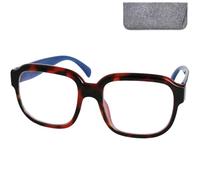 Mini Brille Occhiali da lettura +2.5 oversize XL, montatura tartarugata