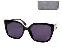 Mini Brille Occhiali da sole da lettura graduati a farfalla donna, UV400 | Montatura a farfalla; larghezza 141 mm, lenti 62 × 55 mm; custodia in feltro grigia