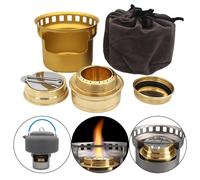 Mini bruciatore ad alcool con custodia antivento accessori rimovibili tenda