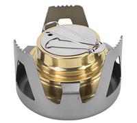 Mini bruciatore ad alcool per parabrezza, mini bruciatore ad alcool portatile ultraleggero fornello a combustibile ad alcool BBQ campeggio per escursionismo all'aperto(Grigio)