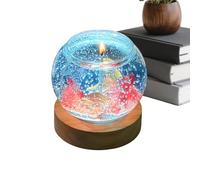 Mini Bubble Fish Tank Candle, Cute Decorative Aesthetic LED Light, Mini Bubble Home Scent Candles, Relaxing Aromatherapy Candle For Bedroom Party Favors Meditation Spa Yoga Desktop Office Home Decor