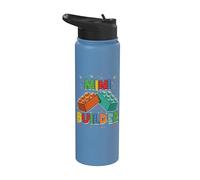 Mini Builder Block Building Brick Builder Bambini Divertente Stainless Steel Insulated Water Bottle