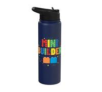 Mini Builder Block Building Brick Builder Divertente Stainless Steel Insulated Water Bottle
