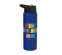 Mini Builder Block Building Brick Builder Divertente Stainless Steel Insulated Water Bottle